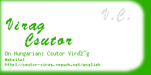 virag csutor business card